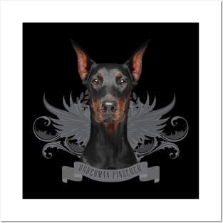 Doberman Pinscher - Dobermann Posters and Art